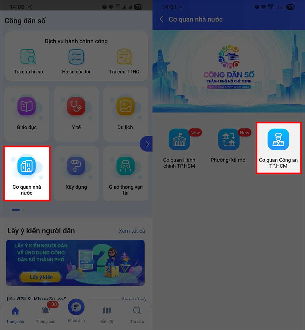 How to view the address of the ward/commune police after the merger Picture 2