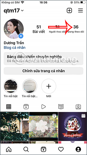 How to see when you're following someone on Instagram Picture 5