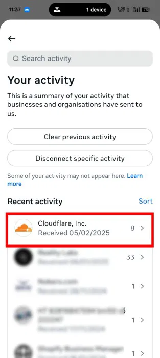 How to See Which Websites Are Sharing Your Activity with Instagram Picture 5