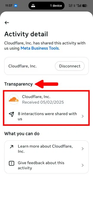 How to See Which Websites Are Sharing Your Activity with Instagram Picture 6