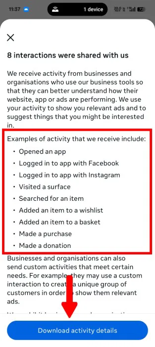 How to See Which Websites Are Sharing Your Activity with Instagram Picture 7
