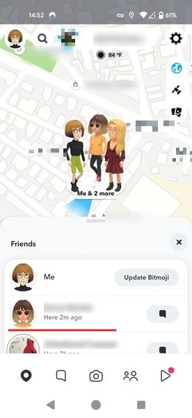 How to see your friends' recent online visits on Snapchat Picture 5
