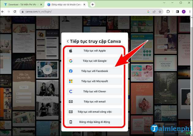 Picture 3 of How to send Canva links via Zalo, Gmail, Messenger, and share Canva designs via Zalo.