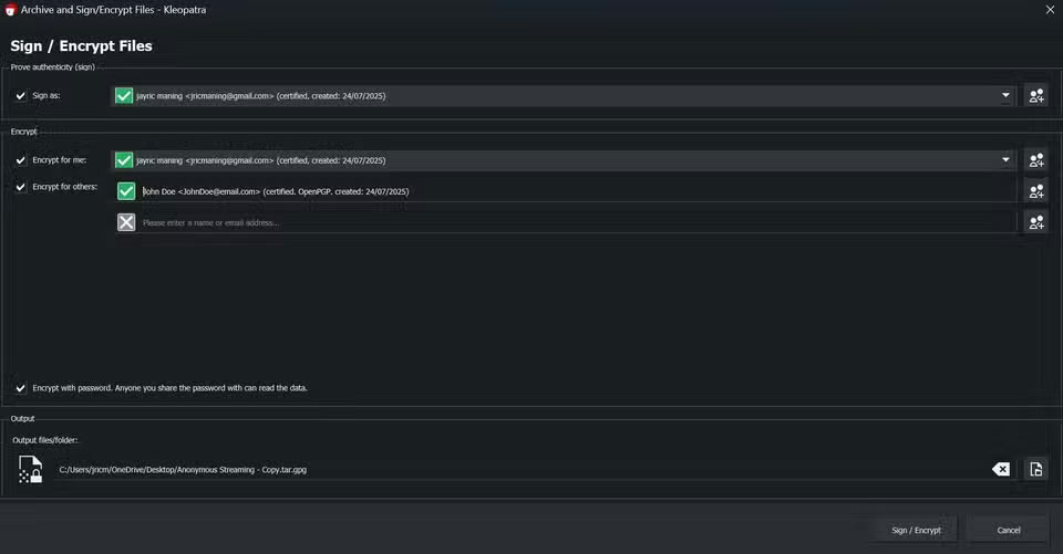 How to send password protected files without buying software Picture 6