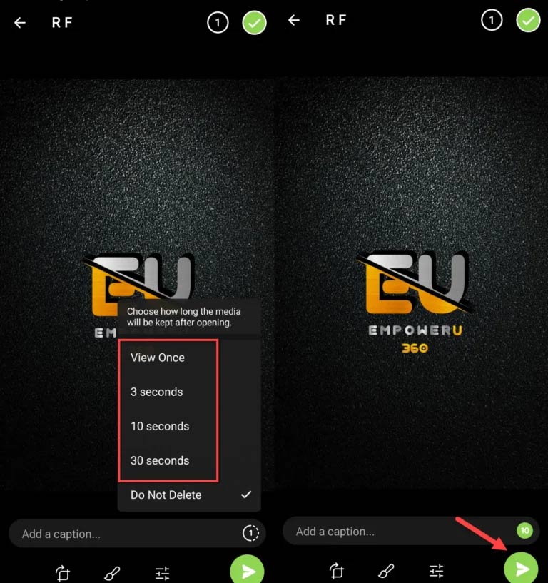 How to send self-deleted photos on Telegram without secret chat Picture 3