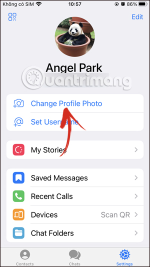 How to set a GIF image as your Telegram avatar Picture 2