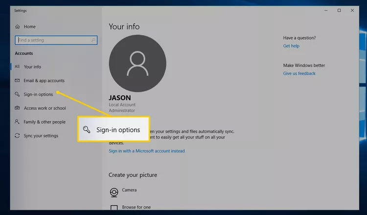 How to set a password for Windows 10 computer, how to change Windows 10 password Picture 5