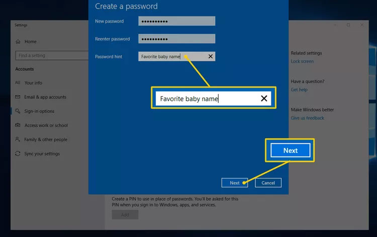 How to set a password for Windows 10 computer, how to change Windows 10 password Picture 7
