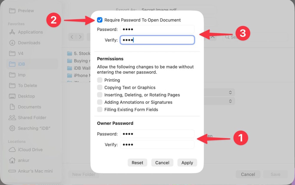 How to set a password to protect photos on a Mac Picture 2