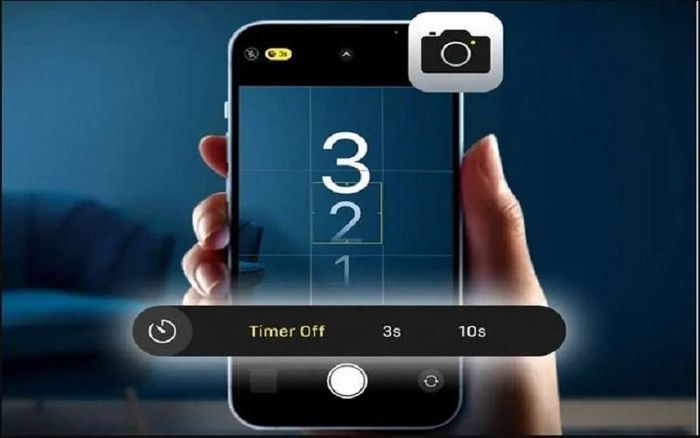 How to set a timer to take photos on iPhone is extremely simple and not everyone knows Picture 1