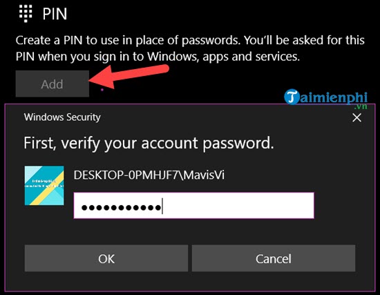 How to set a Windows 10 password, set a password for Windows 10 computer Picture 6