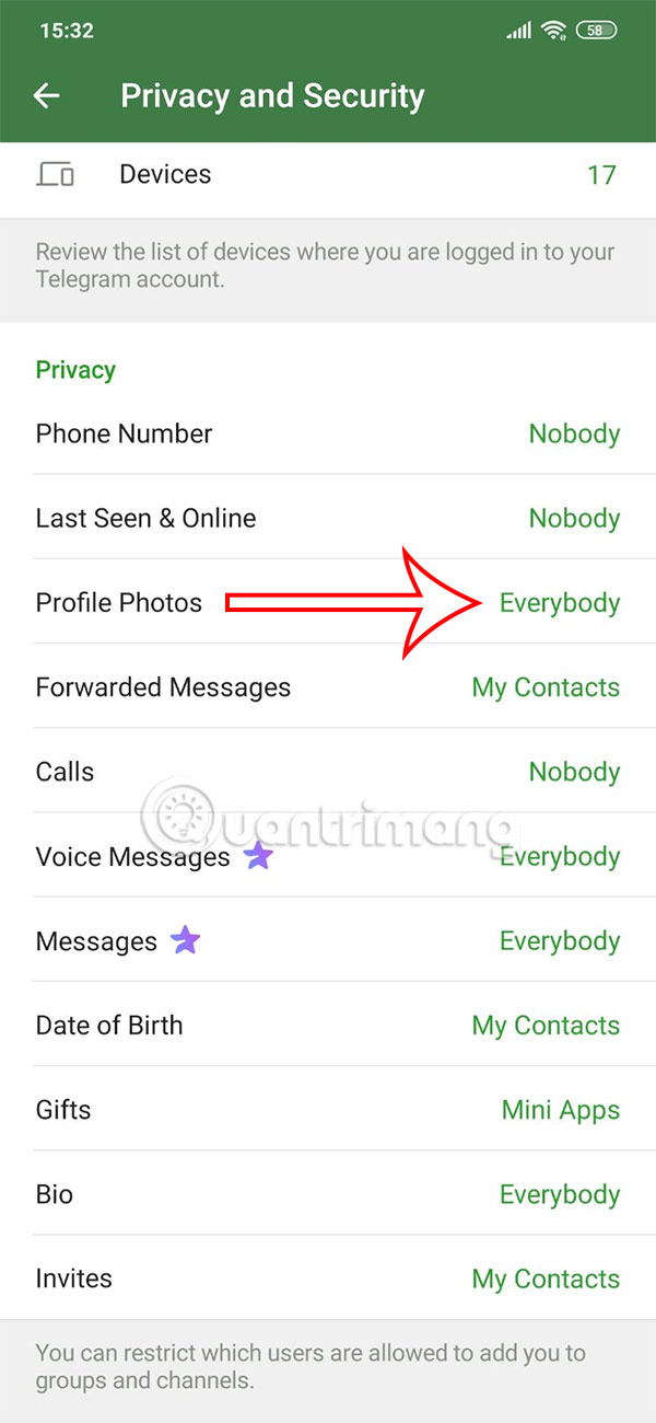 How to set public Telegram account profile picture Picture 4