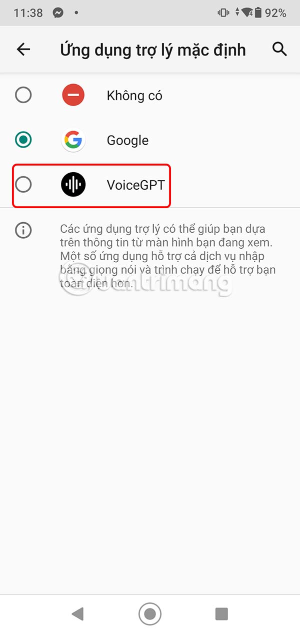 How to set ChatGPT as Android voice assistant Picture 7