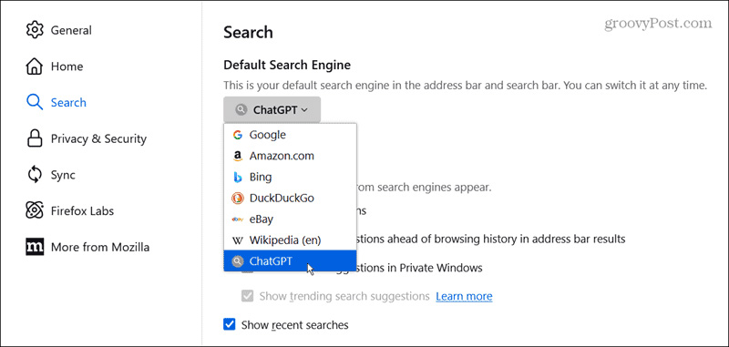How to set ChatGPT as Firefox default search engine Picture 9
