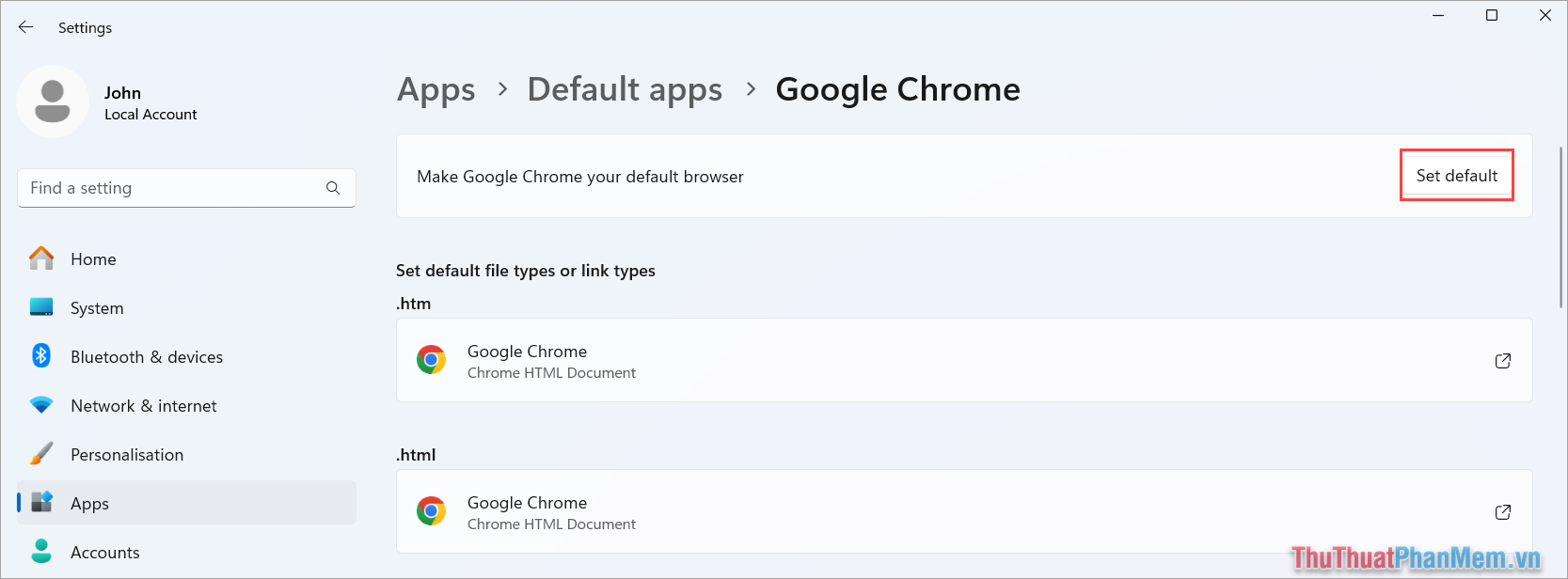 How to Set Chrome as Default Browser on Windows 11 Picture 5