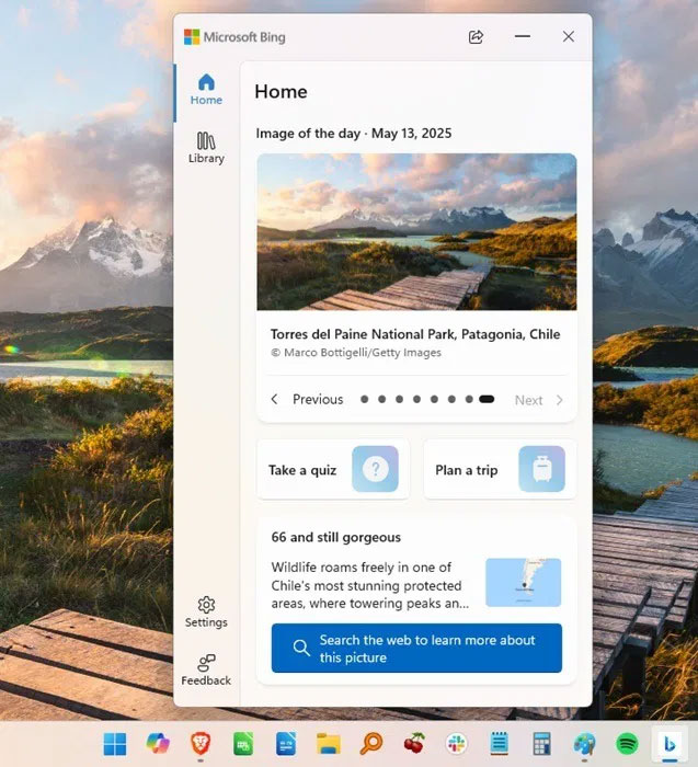 How to set Daily Bing wallpaper as Windows desktop wallpaper Picture 1