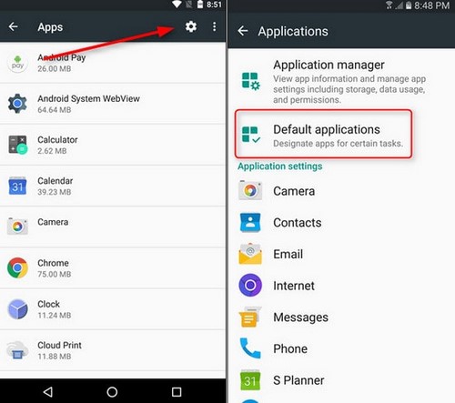 How to set default applications on Android Picture 4