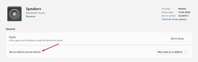 How to set default audio device on Windows 11 Picture 2