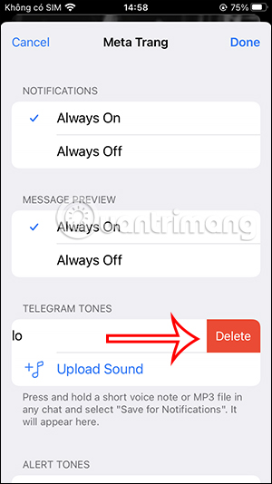 How to set different message sounds on Telegram Picture 9