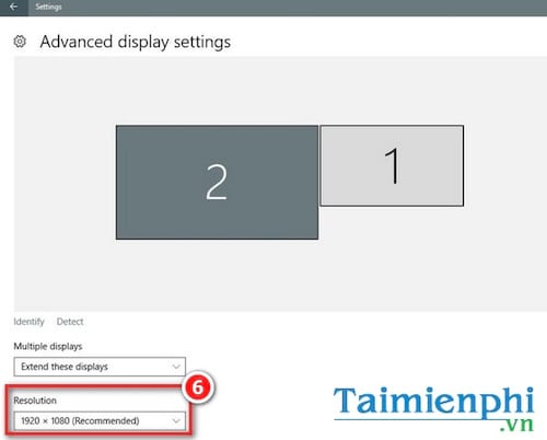 Picture 5 of How to set different resolutions for multiple monitors on Windows 10