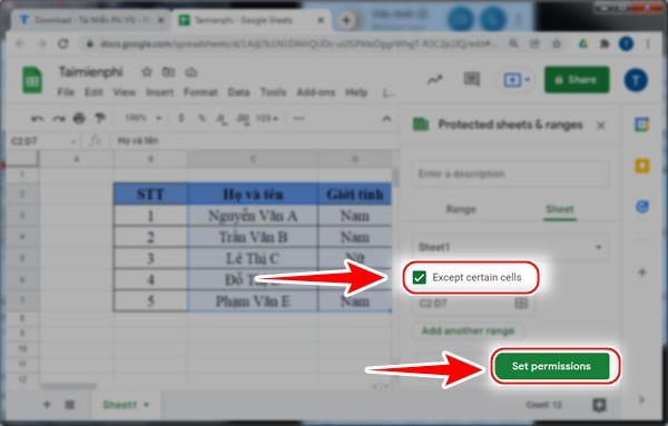 Picture 13 of How to set edit permissions for spreadsheets in Google Sheets