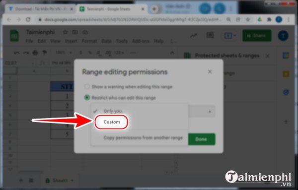 Picture 15 of How to set edit permissions for spreadsheets in Google Sheets