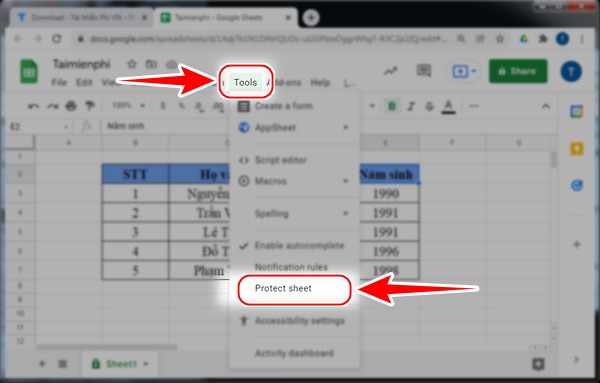 Picture 17 of How to set edit permissions for spreadsheets in Google Sheets