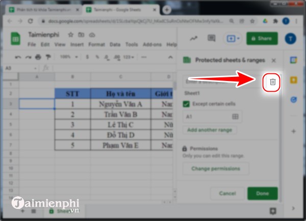 Picture 20 of How to set edit permissions for spreadsheets in Google Sheets
