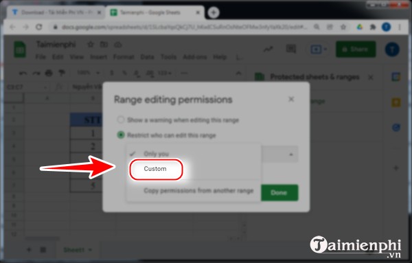 Picture 7 of How to set edit permissions for spreadsheets in Google Sheets