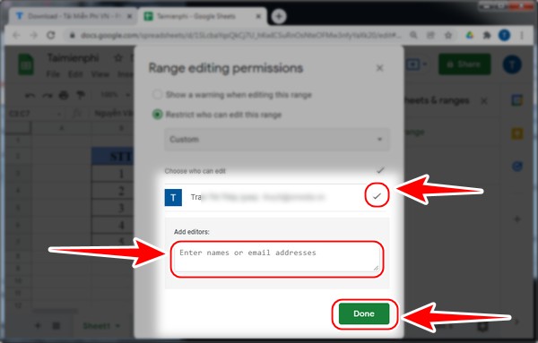 Picture 8 of How to set edit permissions for spreadsheets in Google Sheets