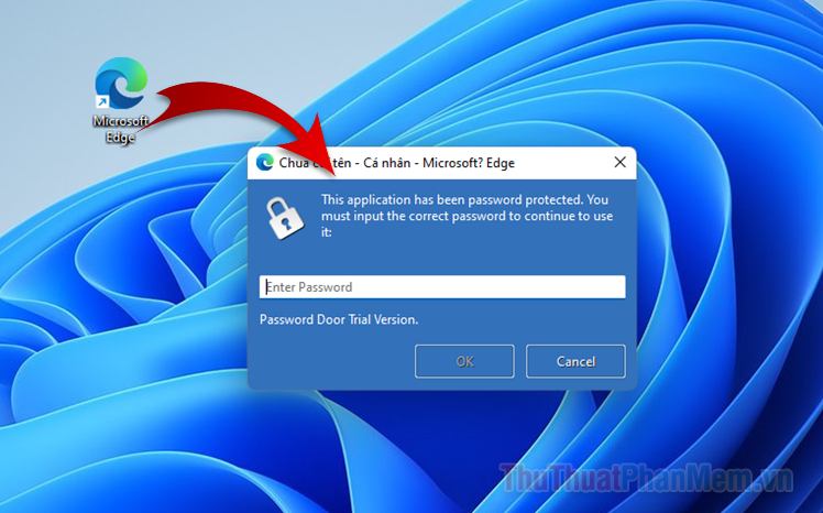 How to set password for application on Windows 11 computer Picture 1