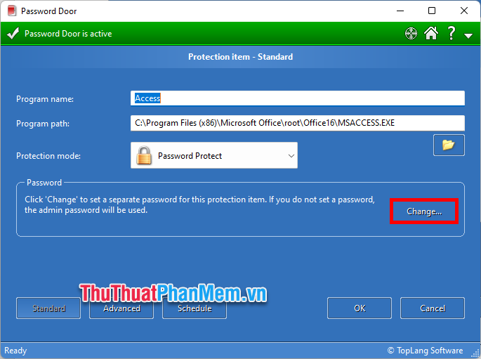 How to set password for application on Windows 11 computer Picture 12