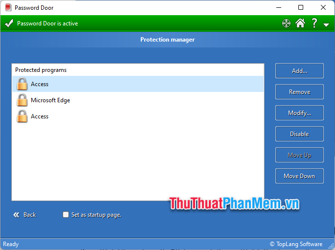 How to set password for application on Windows 11 computer Picture 13