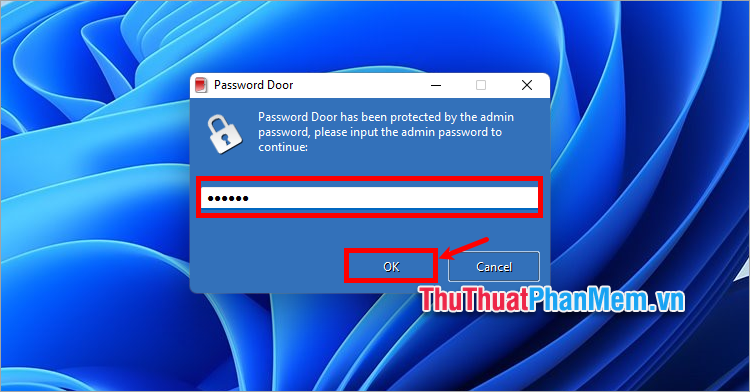 How to set password for application on Windows 11 computer Picture 7