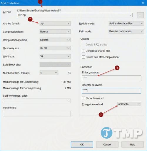 How to set password to protect files on Windows 10 Picture 7