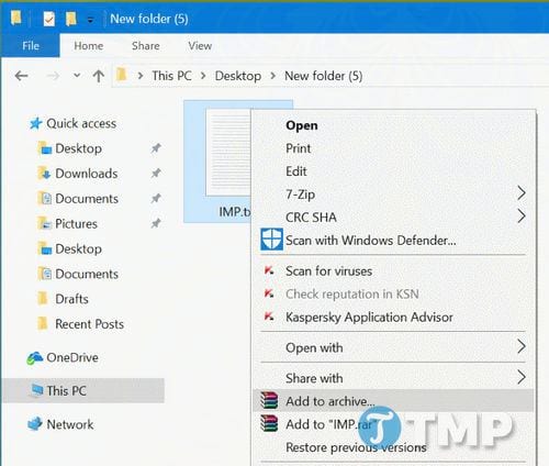 How to set password to protect files on Windows 10 Picture 8