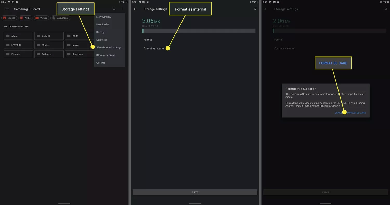 How to set SD card as default storage on Android Picture 2