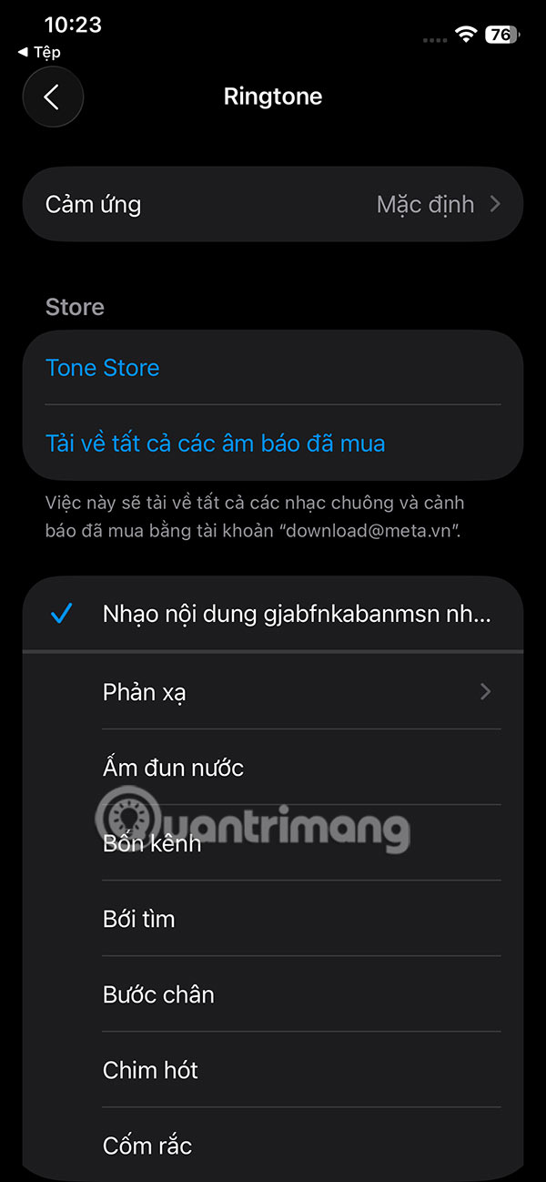 How to set a song as an iPhone ringtone without any supporting application Picture 4