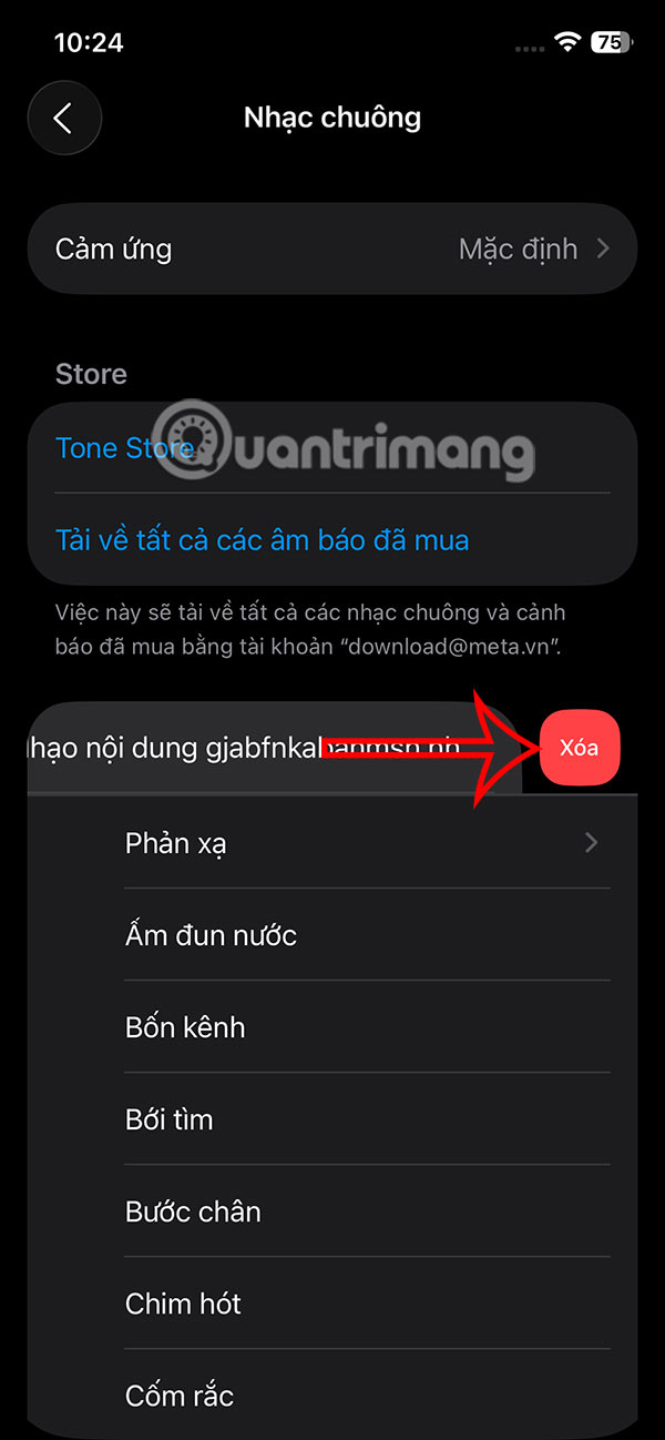 How to set a song as an iPhone ringtone without any supporting application Picture 8