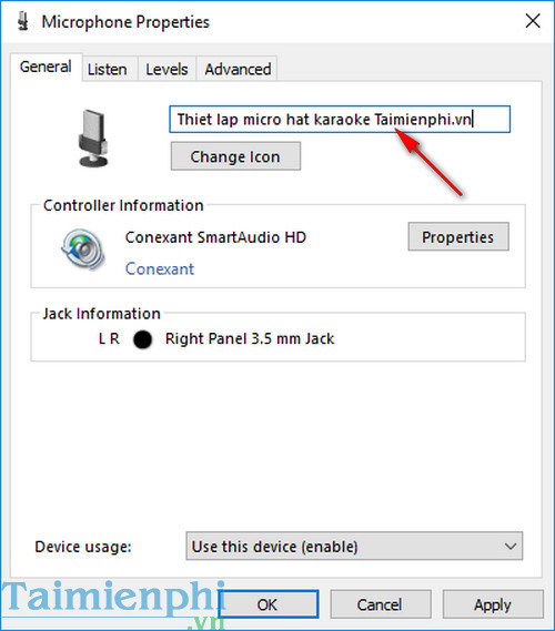 Picture 5 of How to set up a microphone for karaoke, recording, and speaking on a computer or laptop.