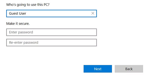 How to set up a secure guest account on a Windows computer Picture 4