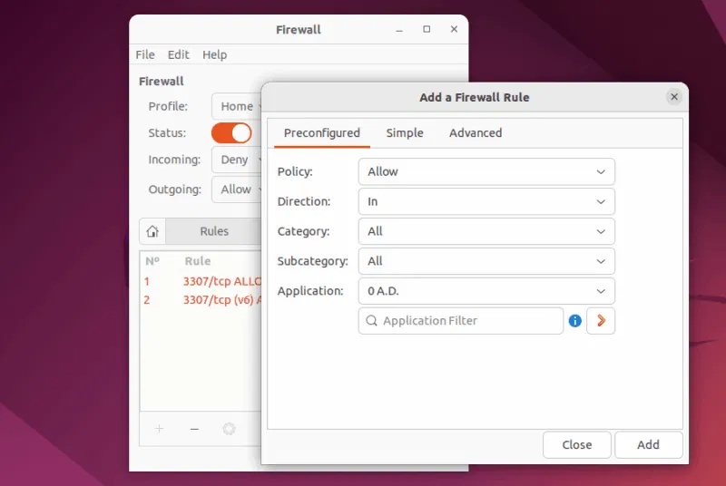 How to setup GUFW (Graphical Uncomplicated Firewall) on Ubuntu Picture 13