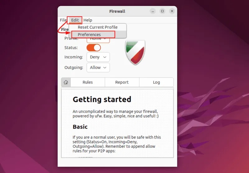 How to setup GUFW (Graphical Uncomplicated Firewall) on Ubuntu Picture 8