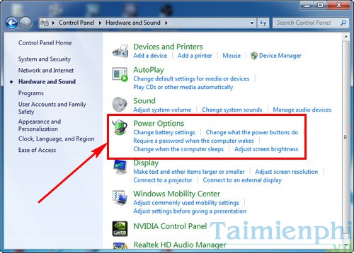 Picture 3 of How to set up power off when closing the laptop lid.