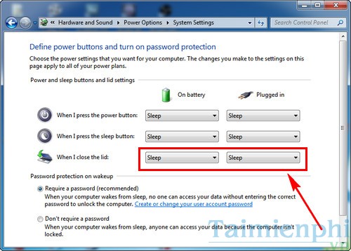 Picture 5 of How to set up power off when closing the laptop lid.