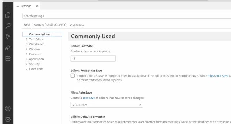 How to setup web based code server in Linux Picture 11