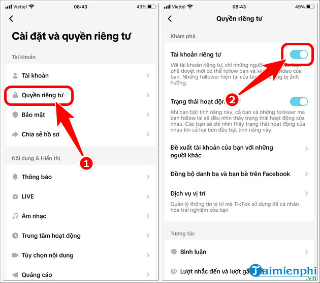 How to set up TikTok account privacy, account security Picture 4