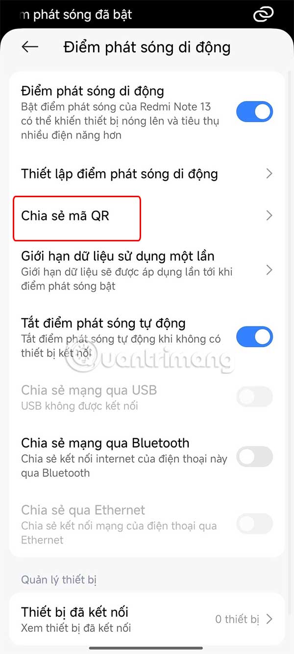 How to share 4G network on Android phone using QR code Picture 5