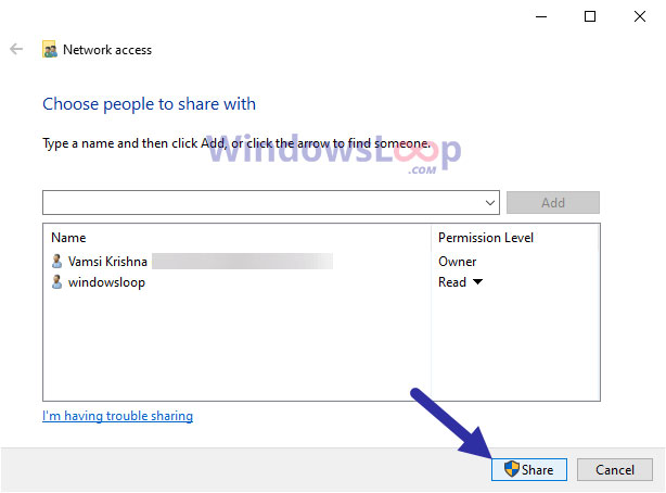 How to share a folder (folder) on Windows 10 Picture 17