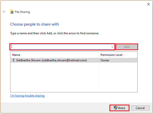 How to share a folder (folder) on Windows 10 Picture 7